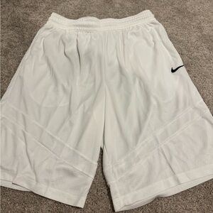 Nike Men's White Mesh Athletic Shorts